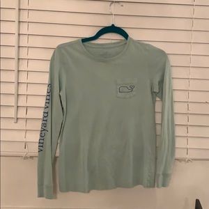Vineyard vines Seafoam green long sleeve shirt